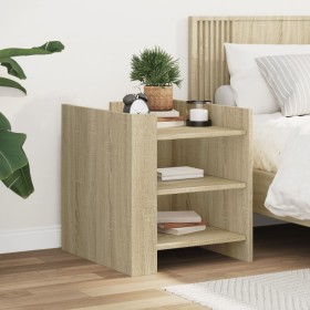 Engineered wood nightstand in Sonoma oak, 45x50x50 cm. by , Nightstands - Ref: Foro24-848292, Price: 64,99 €, Discount: %