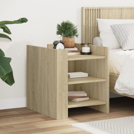 Engineered wood nightstand in Sonoma oak, 45x50x50 cm. by , Nightstands - Ref: Foro24-848292, Price: 59,33 €, Discount: %