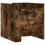 Mesita de noche madera de ingeniería roble ahumado 45x50x50 cm de , Mesitas de noche - Ref: Foro24-848301, Precio: 58,42 €, D...