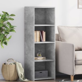 Tall engineered wood sideboard in gray concrete 40x41x124 cm by , Sideboards - Ref: Foro24-846386, Price: 83,99 €, Discount: %