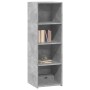 Tall engineered wood sideboard in gray concrete 40x41x124 cm by , Sideboards - Ref: Foro24-846386, Price: 73,51 €, Discount: %