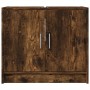 Armario de lavabo madera ingeniería roble ahumado 63x29x55 cm de , Muebles de baño - Ref: Foro24-848098, Precio: 59,99 €, Des...