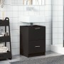 Engineered wood black bathroom cabinet 40x37x59 cm by , Bathroom furniture - Ref: Foro24-848102, Price: 76,13 €, Discount: %