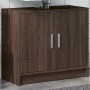 Armario de lavabo madera ingeniería marrón roble 63x29x55 cm de , Muebles de baño - Ref: Foro24-848100, Precio: 61,07 €, Desc...