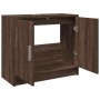 Armario de lavabo madera ingeniería marrón roble 63x29x55 cm de , Muebles de baño - Ref: Foro24-848100, Precio: 61,07 €, Desc...