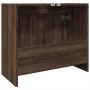 Armario de lavabo madera ingeniería marrón roble 63x29x55 cm de , Muebles de baño - Ref: Foro24-848100, Precio: 61,07 €, Desc...