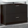 Armario de lavabo madera de ingeniería negro 78x37x59 cm de , Muebles de baño - Ref: Foro24-848116, Precio: 103,99 €, Descuen...