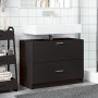 Armario de lavabo madera de ingeniería negro 78x37x59 cm de , Muebles de baño - Ref: Foro24-848116, Precio: 103,99 €, Descuen...