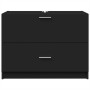 Armario de lavabo madera de ingeniería negro 78x37x59 cm de , Muebles de baño - Ref: Foro24-848116, Precio: 103,99 €, Descuen...