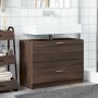 Armario de lavabo madera de ingeniería marrón roble 78x37x59 cm de , Muebles de baño - Ref: Foro24-848121, Precio: 103,36 €, ...