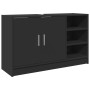 Engineered wood black bathroom cabinet 90x29x55 cm by , Bathroom furniture - Ref: Foro24-848123, Price: 81,24 €, Discount: %