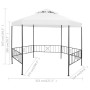 Cenador de jardín blanco 323x275x265 cm 180 g/m² de vidaXL, Carpas y cenadores - Ref: Foro24-312233, Precio: 164,05 €, Descue...