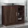 Engineered wood brown oak sink cabinet 63x29x55 cm by , Bathroom furniture - Ref: Foro24-848135, Price: 62,38 €, Discount: %