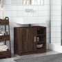 Armario de lavabo madera ingeniería marrón roble 63x29x55 cm de , Muebles de baño - Ref: Foro24-848135, Precio: 62,38 €, Desc...