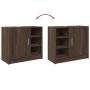 Engineered wood brown oak sink cabinet 63x29x55 cm by , Bathroom furniture - Ref: Foro24-848135, Price: 62,38 €, Discount: %