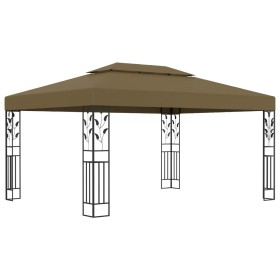 Cenador con doble techo gris taupe 3x4m 180 g/m² de vidaXL, Carpas y cenadores - Ref: Foro24-312244, Precio: 388,99 €, Descue...