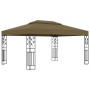 Pavillon mit Doppeldach taupegrau 3x4m 180 g/m² von vidaXL, Zelte und Pavillons - Ref: Foro24-312244, Preis: 407,59 €, Rabatt: %