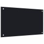 Kitchen splashbacks 2 units black tempered glass 70x60 cm by , Kitchen tools and utensils - Ref: Foro24-3315797, Price: 68,23...