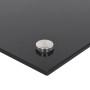 Kitchen splashbacks 2 units black tempered glass 70x60 cm by , Kitchen tools and utensils - Ref: Foro24-3315797, Price: 68,23...