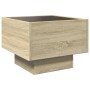 Side table with LED made of Sonoma oak engineered wood, 40x40x30cm. by , Coffee table - Ref: Foro24-847499, Price: 75,17 €, D...