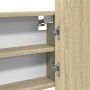 Schrank mit LED-Spiegel aus Eichenholz Sonoma 80x12x45 cm von , Badezimmerwaschtische - Ref: Foro24-849642, Preis: 79,91 €, R...