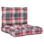 Cushions for pallets, 2 units, red checkered fabric. by , Cushions for chairs and sofas - Ref: Foro24-360847, Price: 34,38 €,...