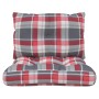 Cushions for pallets, 2 units, red checkered fabric. by , Cushions for chairs and sofas - Ref: Foro24-360847, Price: 34,38 €,...