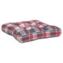 Cushions for pallets, 2 units, red checkered fabric. by , Cushions for chairs and sofas - Ref: Foro24-360847, Price: 34,38 €,...