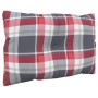 Cushions for pallets, 2 units, red checkered fabric. by , Cushions for chairs and sofas - Ref: Foro24-360847, Price: 34,38 €,...