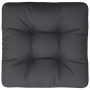 Cushion for pallets, black fabric, 50x50x12 cm by , Cushions for chairs and sofas - Ref: Foro24-360432, Price: 28,54 €, Disco...