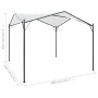 Cenador blanco 3x3x2,6 m 180 g/m² de vidaXL, Carpas y cenadores - Ref: Foro24-312235, Precio: 197,85 €, Descuento: %