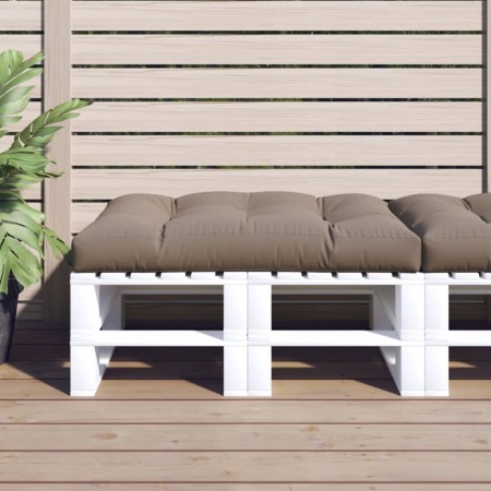 Sitzkissen für den Garten aus grauem Taupe-Stoff 120x80x12 cm von , Kissen für Stühle und Sofas - Ref: Foro24-360521, Preis: ...