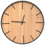 Iron and brown engineered wood wall clock Ø39 cm by , Wall clocks - Ref: Foro24-4008398, Price: 27,24 €, Discount: %