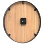 Reloj de pared de hierro y madera de ingeniería marrón Ø39 cm de , Relojes de pared - Ref: Foro24-4008398, Precio: 27,24 €, D...