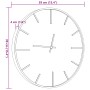 Reloj de pared de hierro y madera de ingeniería marrón Ø39 cm de , Relojes de pared - Ref: Foro24-4008398, Precio: 27,24 €, D...