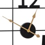 Black iron wall clock Ø50 cm by , Wall clocks - Ref: Foro24-4008401, Price: 53,99 €, Discount: %