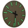 Wall clock with luminous yellow scales and hands Ø30 cm by , Wall clocks - Ref: Foro24-4008403, Price: 17,32 €, Discount: %