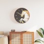 Reloj de pared poliestireno y cristal dorado y blanco Ø29,5 cm de , Relojes de pared - Ref: Foro24-4008408, Precio: 23,99 €, ...