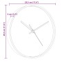 Reloj de pared poliestireno y cristal dorado y blanco Ø29,5 cm de , Relojes de pared - Ref: Foro24-4008408, Precio: 23,99 €, ...