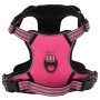 Adjustable pink dog harness with reflective bands. by , Dog products - Ref: Foro24-4013369, Price: 22,99 €, Discount: %