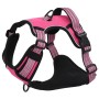 Adjustable pink dog harness with reflective bands. by , Dog products - Ref: Foro24-4013369, Price: 22,99 €, Discount: %