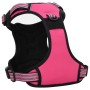 Adjustable pink dog harness with reflective bands. by , Dog products - Ref: Foro24-4013369, Price: 22,99 €, Discount: %