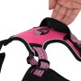 Adjustable pink dog harness with reflective bands. by , Dog products - Ref: Foro24-4013369, Price: 22,99 €, Discount: %