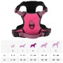 Adjustable pink dog harness with reflective bands. by , Dog products - Ref: Foro24-4013369, Price: 22,99 €, Discount: %