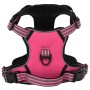 Adjustable pink dog harness with reflective bands. by , Dog products - Ref: Foro24-4013374, Price: 20,68 €, Discount: %