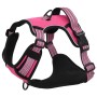 Adjustable pink dog harness with reflective bands. by , Dog products - Ref: Foro24-4013374, Price: 20,68 €, Discount: %