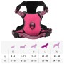 Adjustable pink dog harness with reflective bands. by , Dog products - Ref: Foro24-4013374, Price: 20,68 €, Discount: %