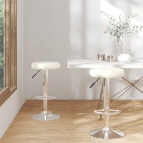 Kitchen stools 2 units synthetic leather cream color by , Kitchen stools - Ref: Foro24-333101, Price: 88,99 €, Discount: %