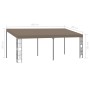 Gazebo with wall mounting taupe gray 6x3 m by vidaXL, Tents and gazebos - Ref: Foro24-312262, Price: 367,19 €, Discount: %