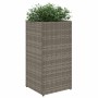 Pflanzkübel 2 Stück aus grauem synthetischem Rattan 30x30x60 cm von , Töpfe und Pflanzgefäße - Ref: Foro24-3210518, Preis: 94...